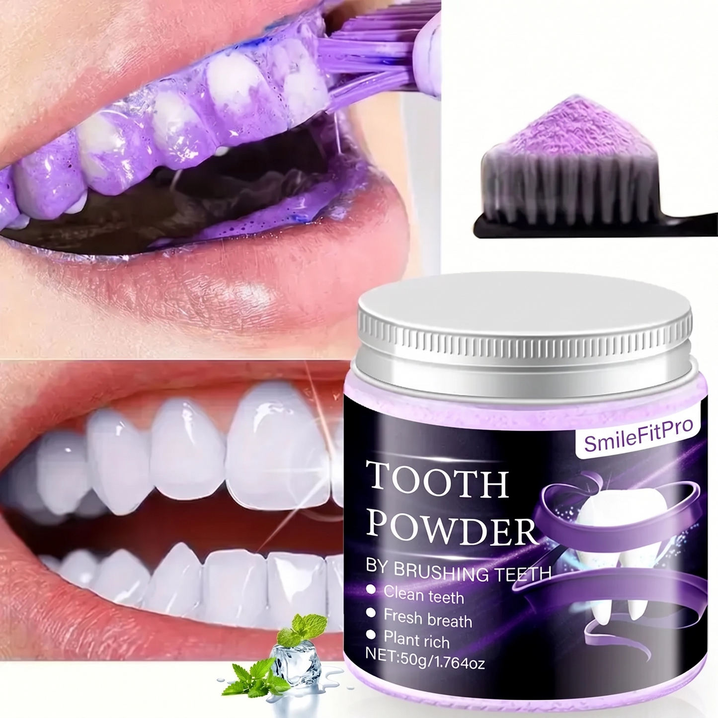 SmileFitPro® Tooth Powder - Natural Oral Care for Clean Teeth & Fresh Breath