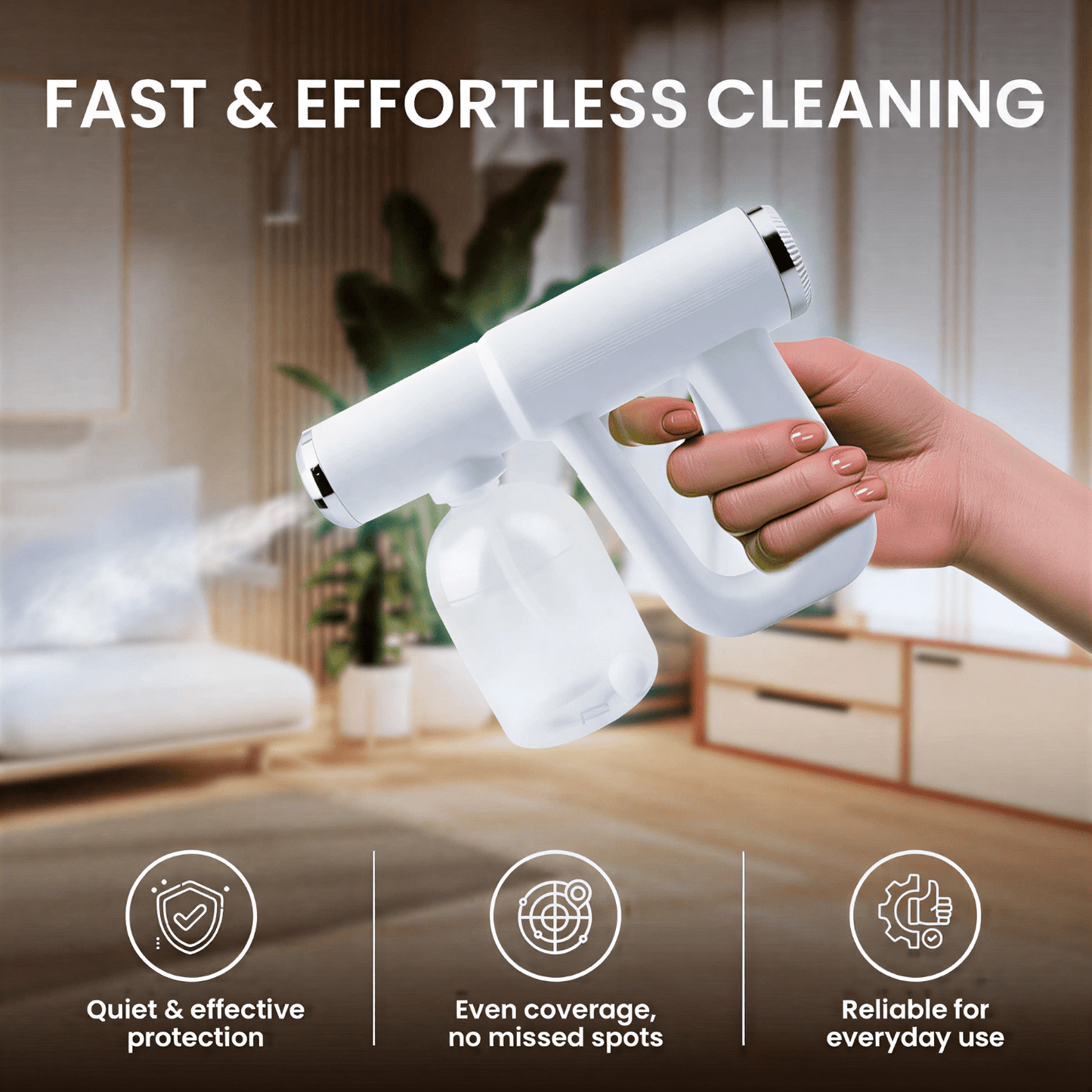 Portable blue light disinfection spray gun - Aoeot