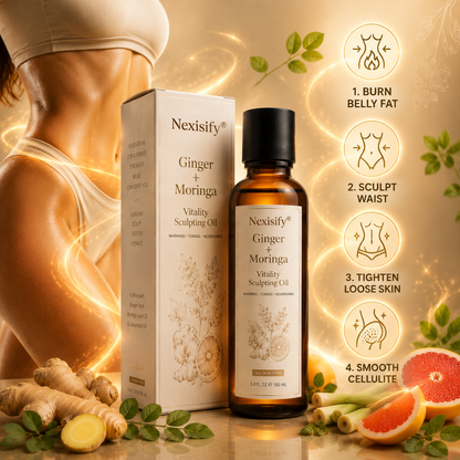 Hot Sale🔥 Nexisify® Ginger & Moringa 4-in-1 Sculpting & Fat-Burn Oil
