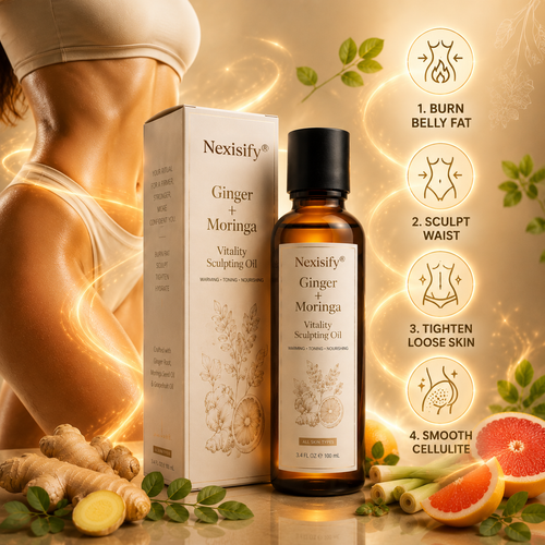 Hot Sale🔥 Nexisify® Ginger & Moringa 4-in-1 Sculpting & Fat-Burn Oil