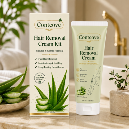 Contcove™ Natural Gentle Hair Removal Cream | For Women & Men, Sensitive Skin