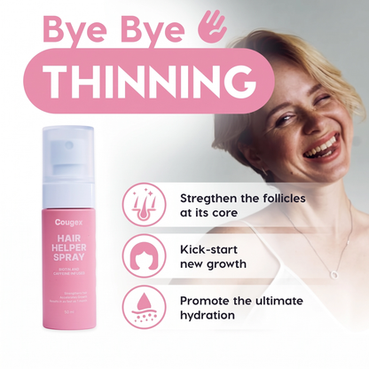 Cougex® Daily Growth Boost Spray,The 10-Second Hair Routine That Blocks DHT & Reduces Hair Shedding by up to 40% in 60 Days