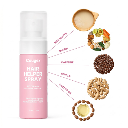 Cougex® Daily Growth Boost Spray,The 10-Second Hair Routine That Blocks DHT & Reduces Hair Shedding by up to 40% in 60 Days