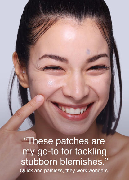 MOONBIFFY Quick Calming Magnesium Pimple Patches – Acne Spot Treatment with Tweezers & Ampoule