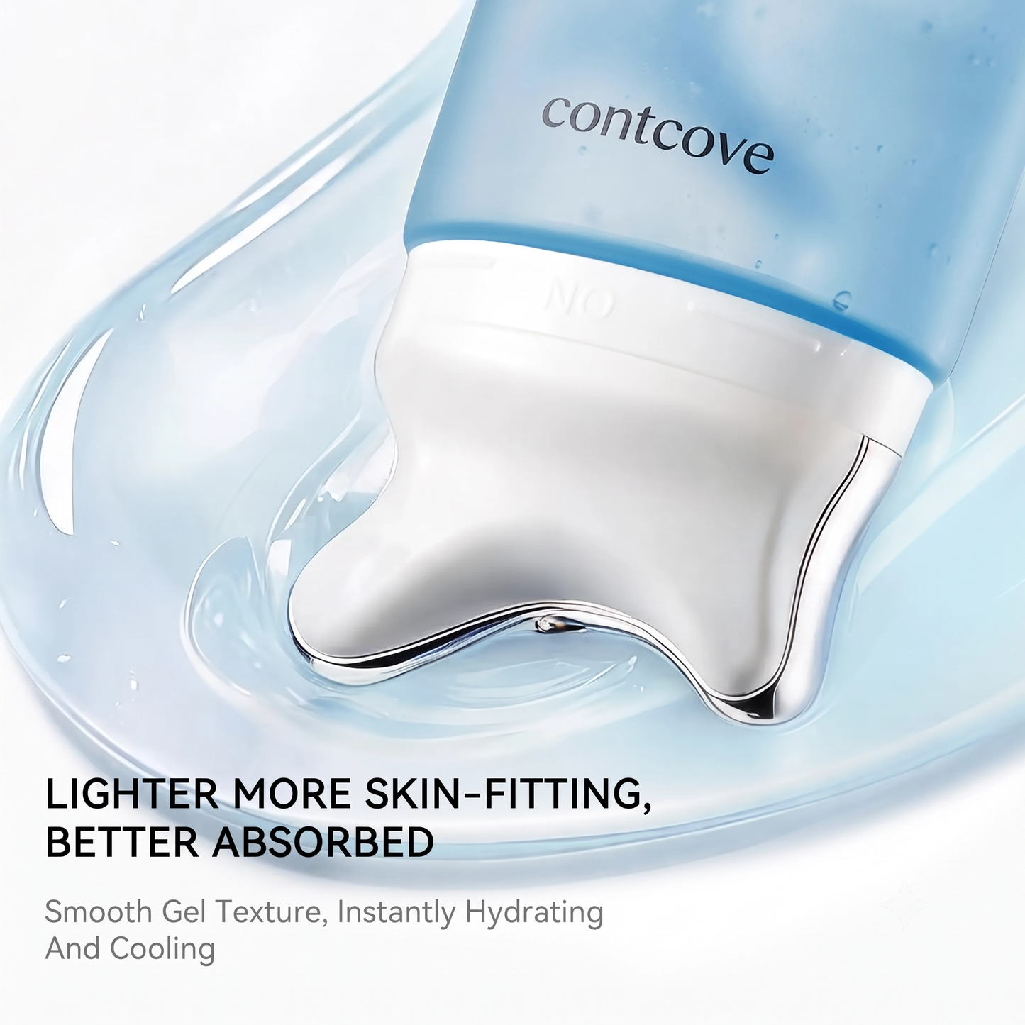 Contcove PDRN Peptide Gua Sha Lifting Gel Cream for Jawline Definition,Face Sculpting & De-Puffing, Firming & Elasticity Care for Dry and Sagging Skin,Glass Skin Glow,At-Home Facial Care | Korean Skincare