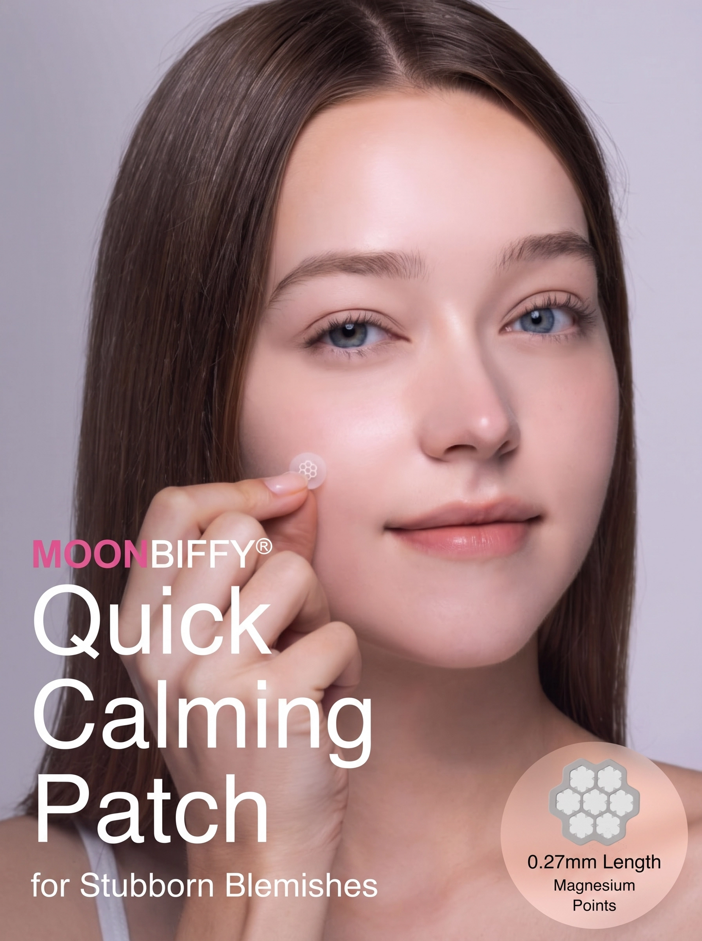 MOONBIFFY Quick Calming Magnesium Pimple Patches – Acne Spot Treatment with Tweezers & Ampoule