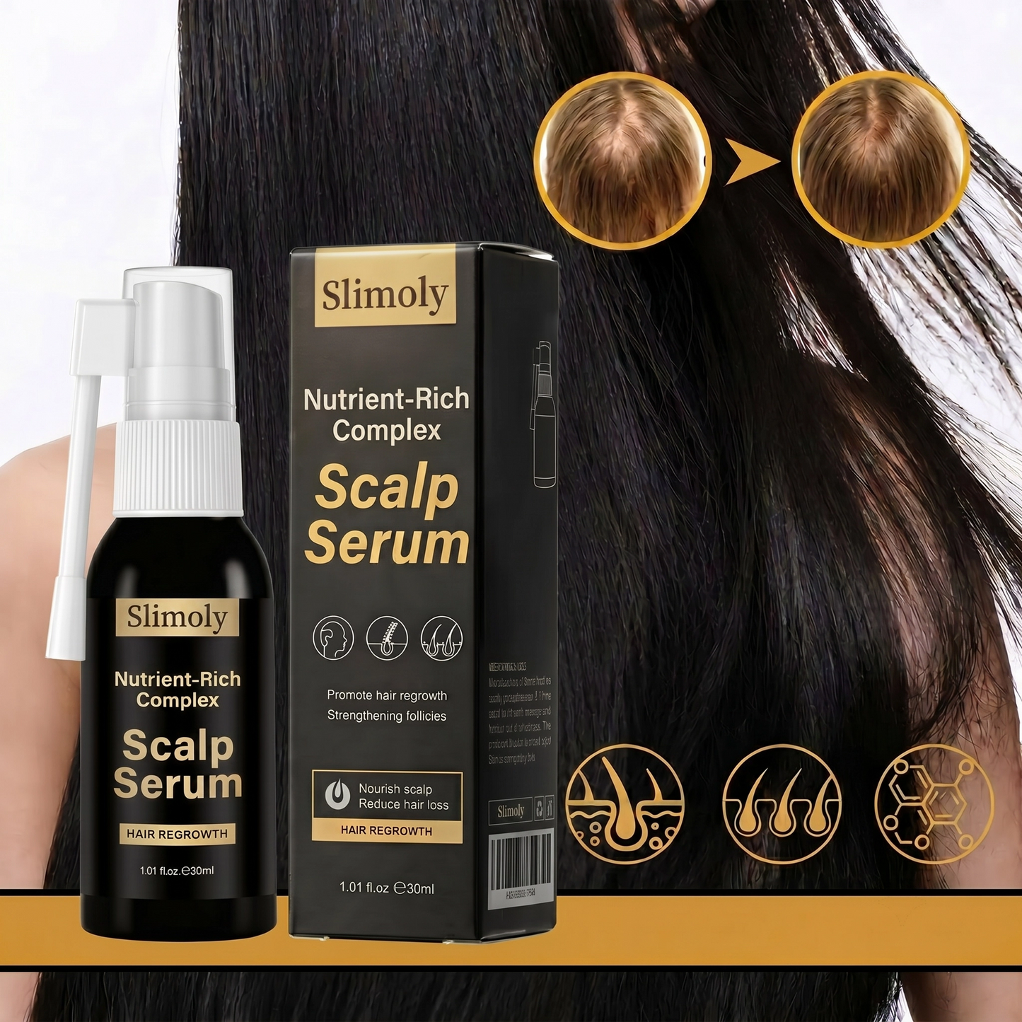 Slimoly® Premium Hair Serum – Premium Daily Care to Beautify Your Hair & Hairline Regular price