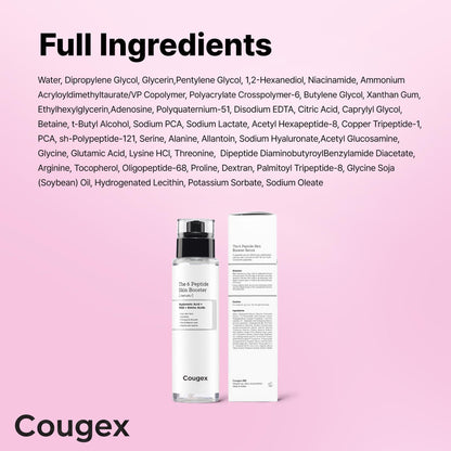 Cougex 6X Peptide Collagen Skin Booster Toner Serum for Dull & Uneven Skin