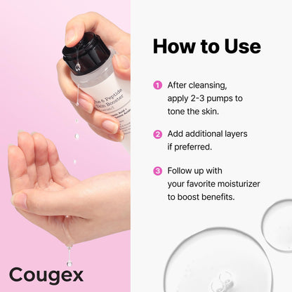 Cougex 6X Peptide Collagen Skin Booster Toner Serum for Dull & Uneven Skin