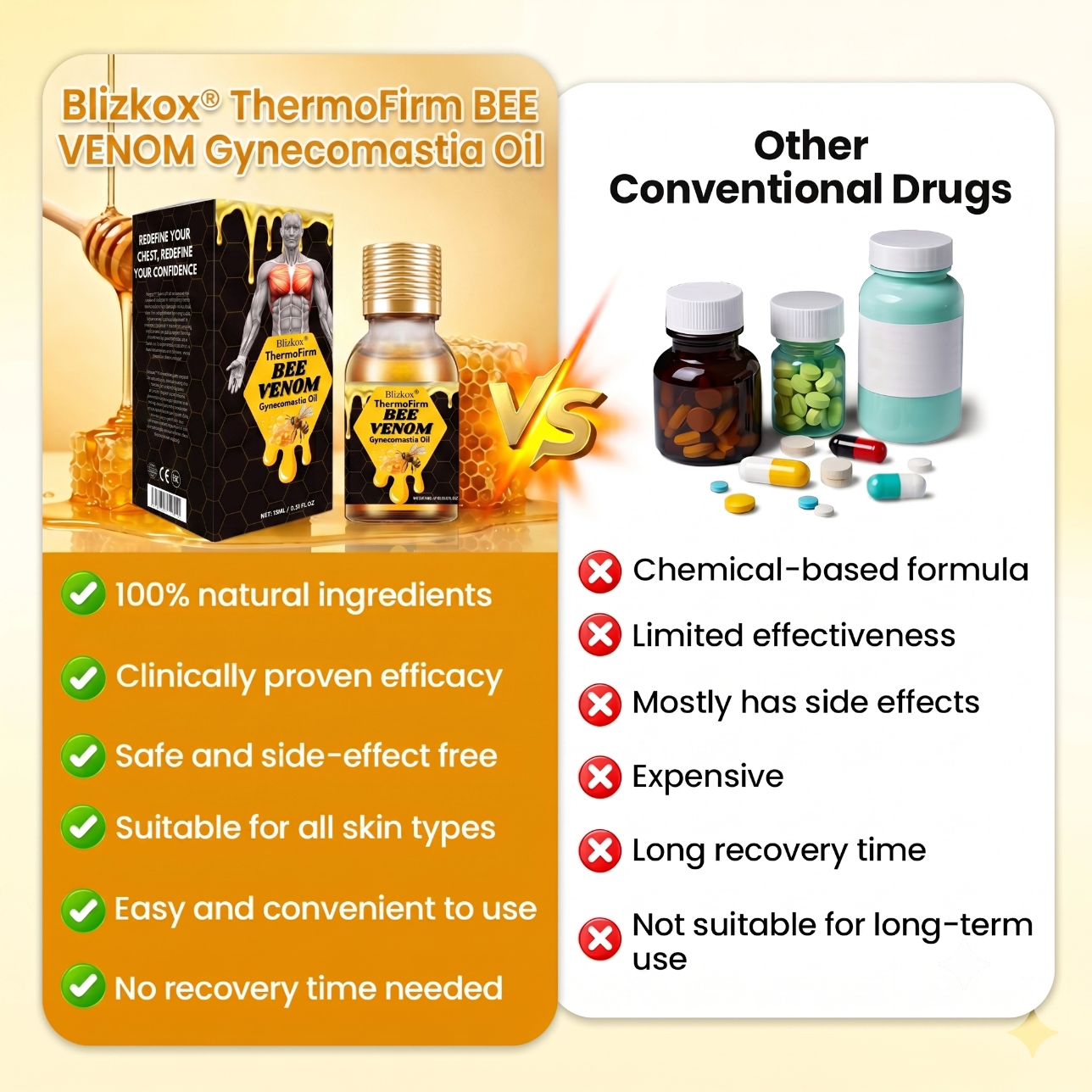 Blizkox® ThermoFirm Bee Venom Gynecomastia Oil🔥