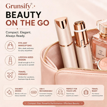Grunsify – 2-in-1 Eyebrow & Facial Hair Trimmer