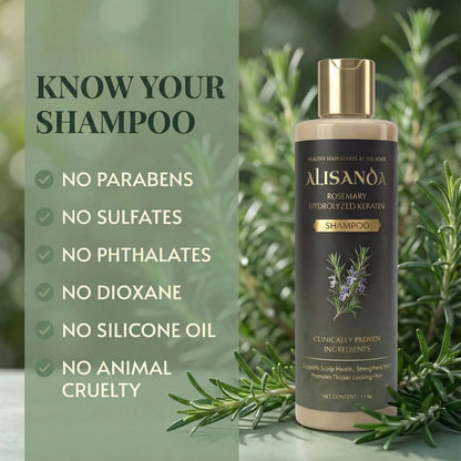 Alisanda® Rosemary Shampoo – Now Upgraded for Superior Hair Growth!