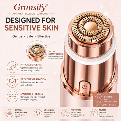 Grunsify – 2-in-1 Eyebrow & Facial Hair Trimmer