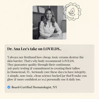 LOVILDS™ Beef Tallow Honey Balm