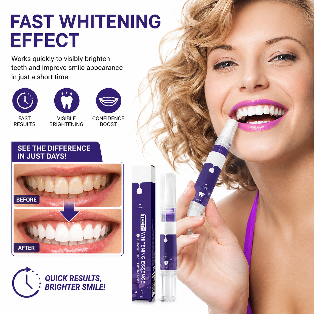 Teeth Whitening Essence Extra Strong Tooth Whitener Stains Remover