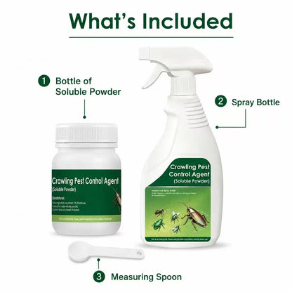 Multi-Purpose Pest Control Kit - For Roaches,Ants, Spiders, Bed Bugs & 40+ HouseholdPests, Indoor & Outdoor Application, Pet &Family Friendly When Used As Directed, Makes1 Gallon Ready-to-Use Spray Mixture