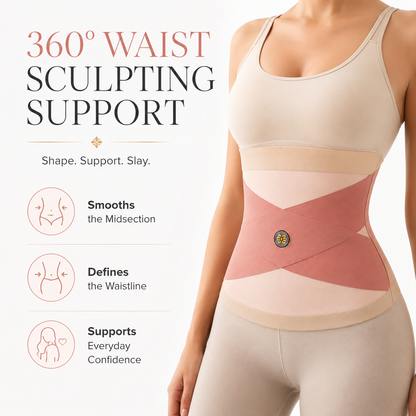 Medazy™ X-Magnetic cross Slimming Belt,4‑In‑1 Micro‑Particle Sculpting & Fat‑Burn Belt