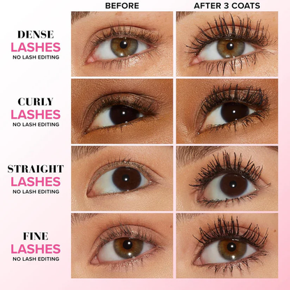 Last Day Buy 1 Get 1 Free✨Lengthening & Curling Mascara – Waterproof, Smudge-Proof Lash Booster