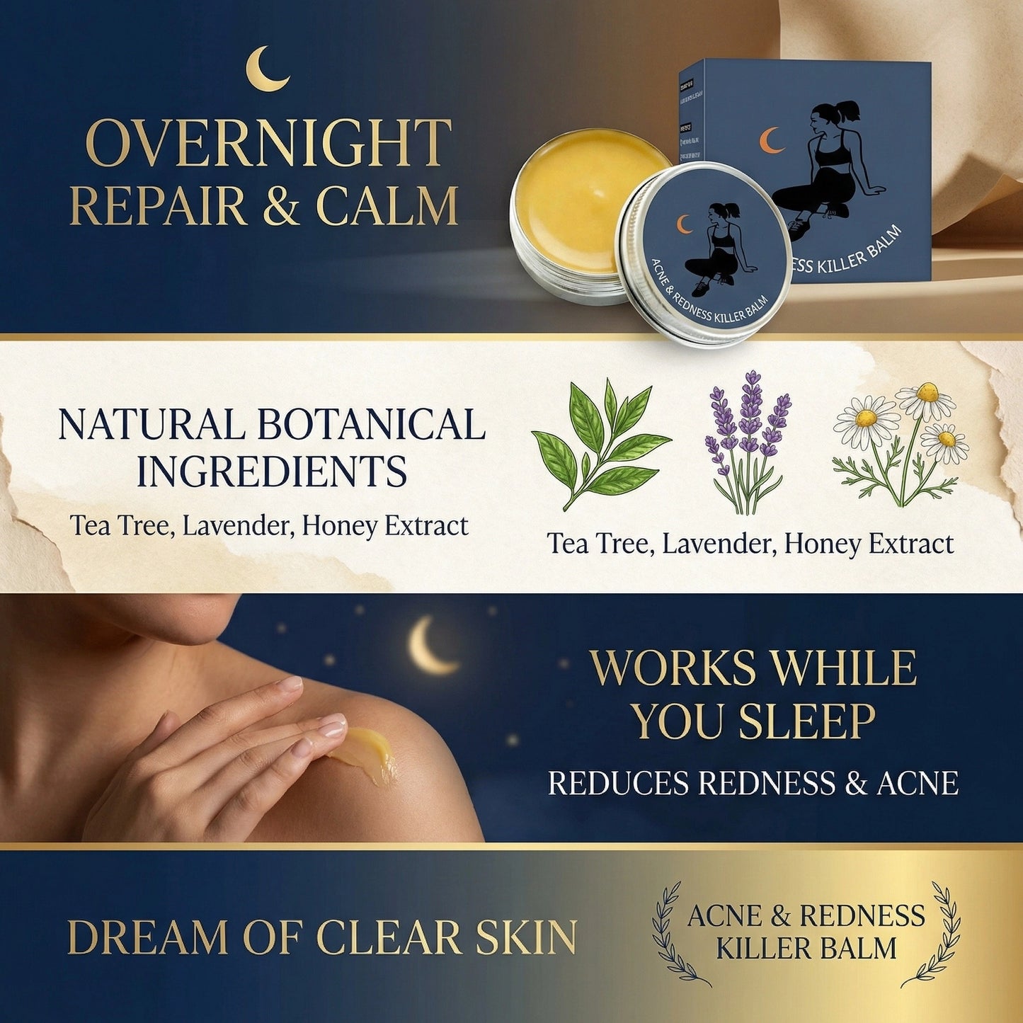 New-Gen Acne & Redness Killer Balm: Clearer Skin, Less Redness, Faster Recovery