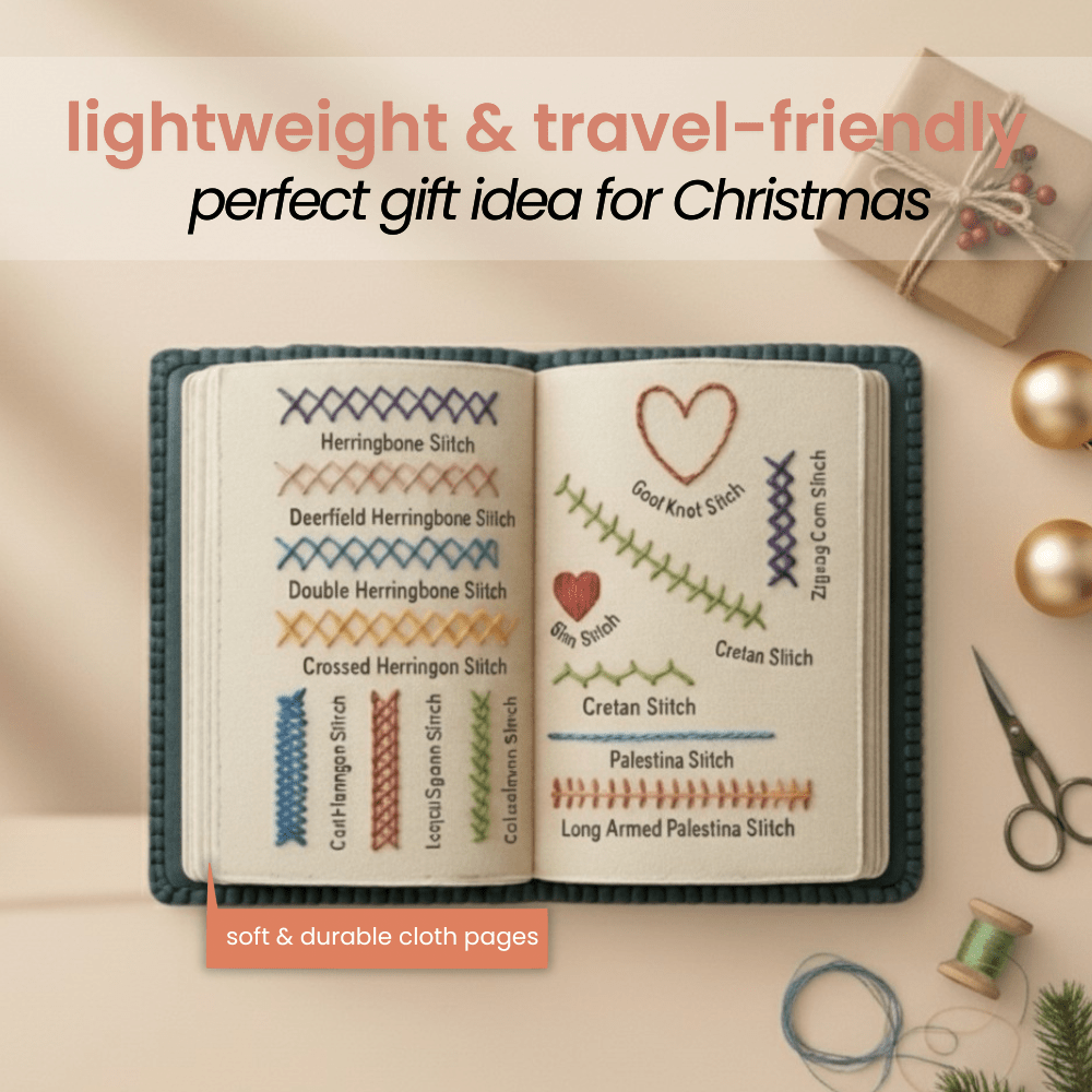 🧵Embroidery stitch book—Slow Down. Stitch. Feel Better. - Aoeot