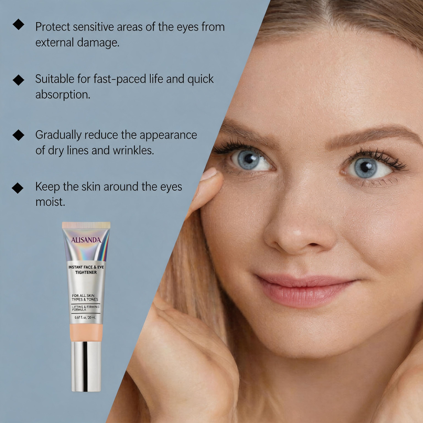 Alisanda™ Instant Face Temporary Tightener – Instant visible results in 60 seconds