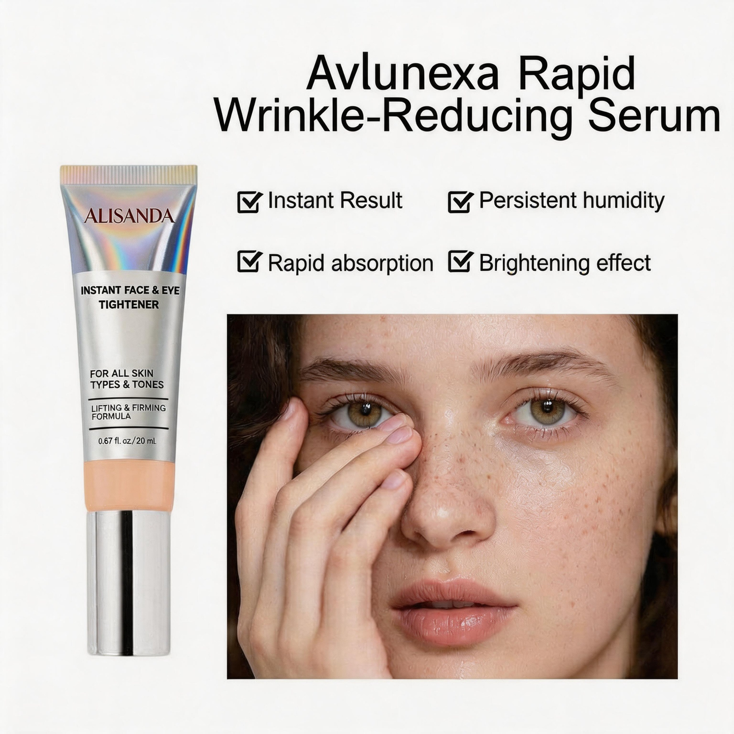 Alisanda™ Instant Face Temporary Tightener – Instant visible results in 60 seconds