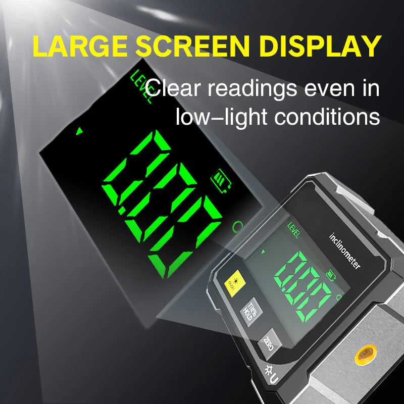 LOVILDS® 4 - Side Magnetic Digital Angle Gauge with Laser🔹Measure Faster. Align Smarter. Build with Confidence! - Aoeot