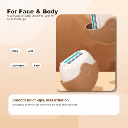 Portable 3-Layer Hair Shaver with Rotating Cover