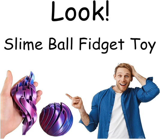 🌊 Slime Ball Fidget Toy (2.9 inch) | Liquid Flow for Calm & Focus 💪 - Aoeot