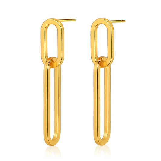 Women's Long And Simple Clip Earrings - Aoeot