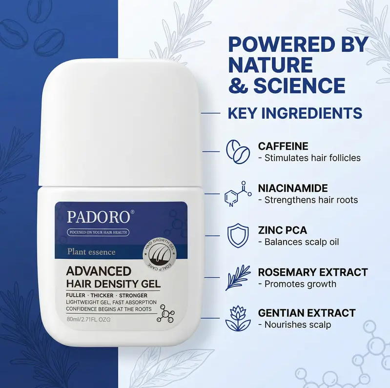 PADORO Rosemary Haircare Oil Scalp Biotin Serum,Anti Thinning Hair,Fuller-looking Damaged Hair Repair Root Nourishment Lightweight Non Greasy Fast Absorption Scalp Care Essence Strengthening Hair Follicle Anti Breakage Volumizing,No Rinse